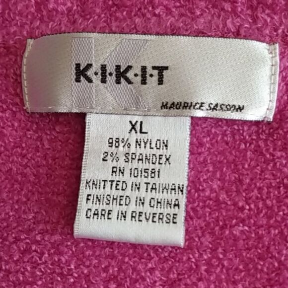 "Kikit Soft Knit Sweater Top Fuchsia XL - Picture 6 of 6